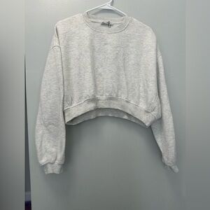 SOLD OUT 
Zara Light Gray Ribbed Top